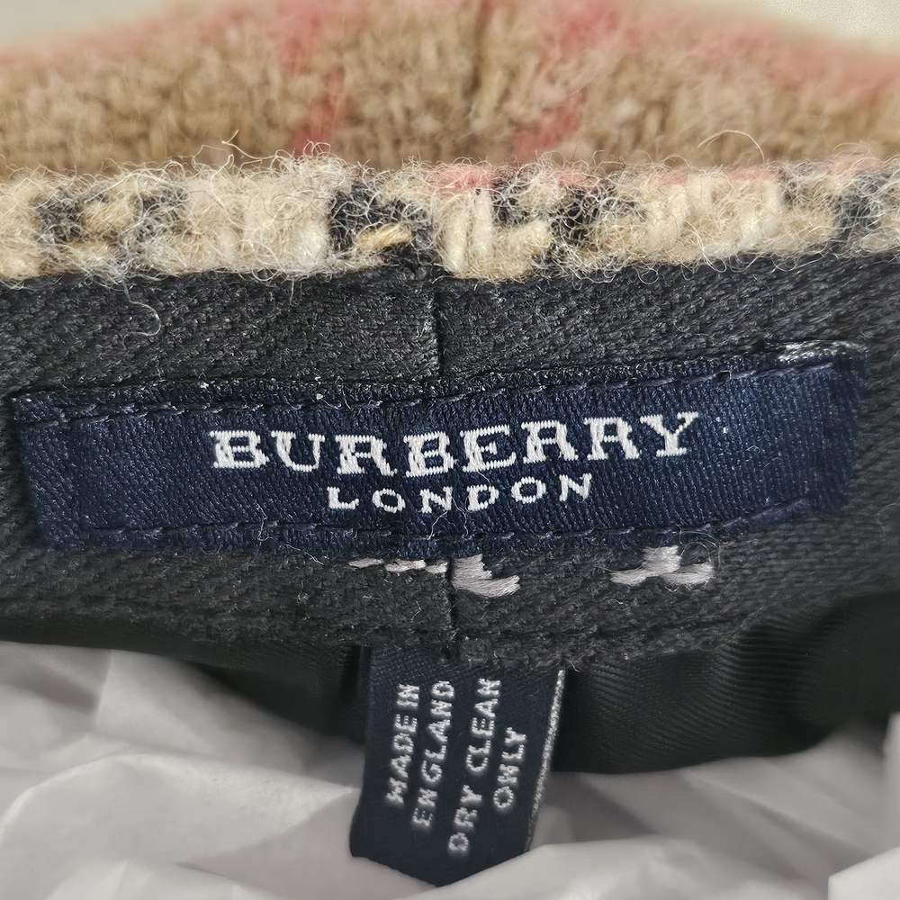 Burberry Beige and Black Plaid Cap - Picture 5 of 6